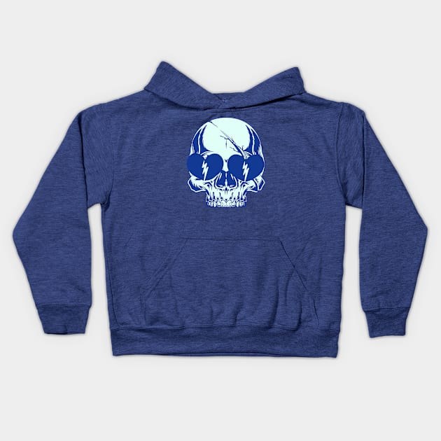 Heartbreak skull Kids Hoodie by Shimmery Artemis